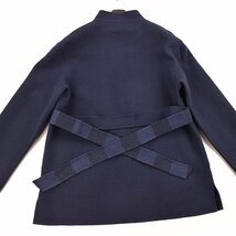 ◆Aquascutum アクアスキュータム◆定価 97,900円 チェックダブルフェイス リバーシブルコート 紺(サイズ8・9号) レディースコート_画像5