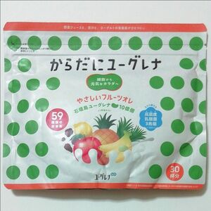 ユーグレナ　からだにユーグレナ　やさしいフルーツオレ　パウダー　30杯分　フルーツ青汁　石垣島ユーグレナ　高濃度乳酸菌　健康飲料