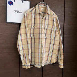 【定価31,900円】美品 ロンハーマン RHC “ Fade Check ” 厚地 フランネルチェックシャツ M 日本製 RonHerman California