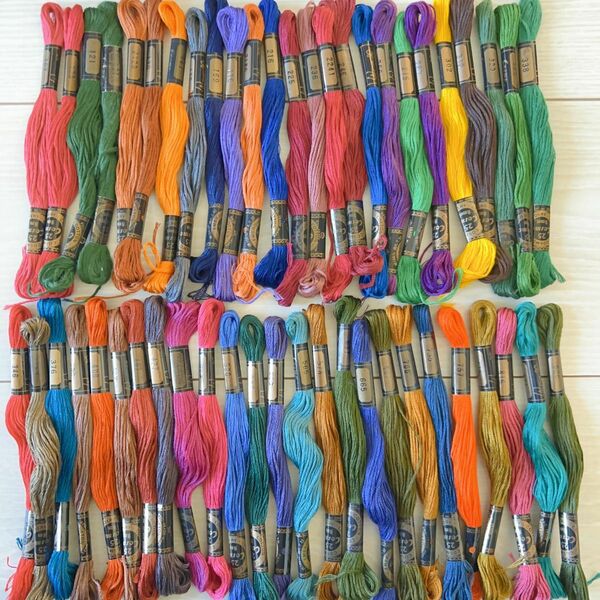 コスモ刺繍糸　25番 8m 50束　 シック系　色番被りなし