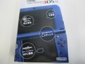 任天堂 ニンテンドー3DS LL本体 RED-001 メタリックブルー 稼働品 激安1円スタート