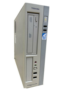 訳アリセール！中古パソコン デスクトップ Windows 7 Pro 64Bit TOSHIBA EQUIUM 3530 Celeron E3400 2.6GHz/メモリ2GB/HDD160GB/DVD-ROM