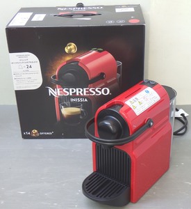 美品 ネスプレッソ イニッシア C40-RE ルビーレッド NESPRESSO INISSIA エスプレッソ式 コーヒーメーカー used