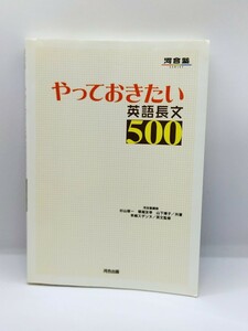 やっておきたい英語長文500 (河合塾シリーズ)