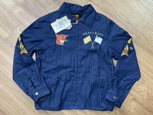 未使用品 TAILOR東洋 テーラー東洋 TT13761 VIETNAM JUMPER JACKET ベトジャン ジャケット マップ インディゴ デニム サイズS