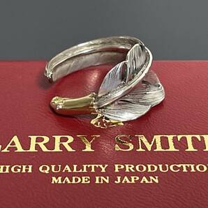 LARRY SMITH ラリースミス EAGLE HEAD KAZEKIRI FEATHER RING No. 23 (18K GOLD ACCENT) EFRG-0023 カゼキリ フェザーリング 18金 約19号の画像1