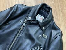 未使用品 廃盤 サイズ34 Lewis Leathers ルイスレザー 441T CYCLONE サイクロン タイトフィット COWHIDE カウハイド_画像3