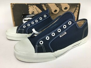 デッドストック 90s VANS プリムソール NAVY CANVAS ネイビー キャンバス 紺 US9.5 27.5cm