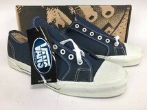 デッドストック 90s VANS プリムソール NAVY CANVAS ネイビー キャンバス 紺 US9.5 27.5cm_画像2