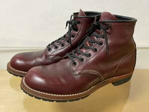 美品 RED WING レッドウイング 9011 BECKMAN ベックマン ブラックチェリー フェザーストーン 7.5D ハーフソール新品交換済み