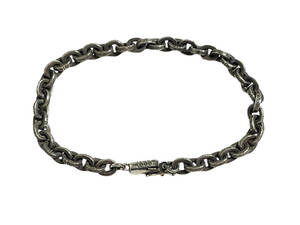 CHROME HEARTS クロムハーツ PAPER CHAIN 7 ペーパーチェーン ブレスレット 7インチ インボイス原本付属