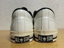 未使用品 日本製 CONVERSE ONE STAR J コンバース ワンスター レザー 白/黒 US8 26.5cm_画像5