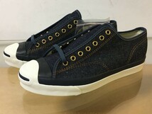 未使用品 CONVERSE JACK PURCELL RET HVS 1CL872 NAVY コンバース ジャックパーセル デニム HOUYHNHNM BEYONDEXX 8.5 27cm_画像2