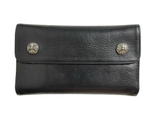  in voice копирование приложен CHROME HEARTS WAVE CROSS BTN Chrome Hearts wave бумажник кошелек Cross кнопка heavy кожа 