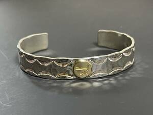 THE FLAT HEAD フラットヘッド K18 STAMP INGOT BANGLE スタンプ インゴットバングル FN-JB-024