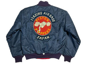 Неиспользуемый L Pherrow's Fellows Tankas Jacket Itazuke Airbase Japan Нейлоновый флот