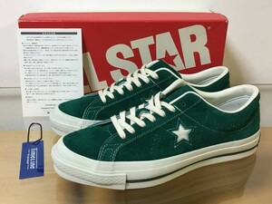 数回履き 極美品 TimeLine CONVERSE ONE STAR J VTG GREEN コンバース ワンスター スウェード グリーン US8.5 27cm