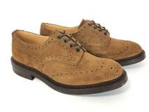 未使用品 Tricker's トリッカーズ M6518-D Snuff Repello Derby Brogue ダービー ブローグ ブラウンスウェード UK8 付属完備_画像3