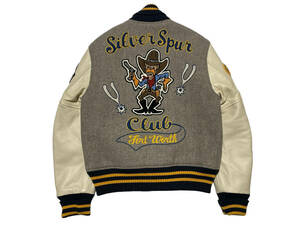 極美品 38 WHITESVILLE ホワイツビル WV11150 AWARD JACKET アワードジャケット スタジャン 袖レザー Silver Spur Club