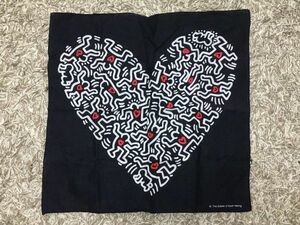 Keith Haring キースヘリング ハート バンダナ ハンカチ