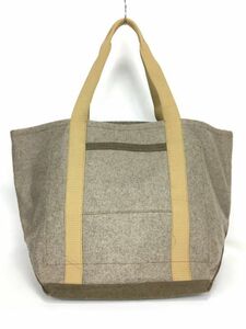 未使用品 Anachronorm アナクロノーム T.K GARMENT SUPPLY TOTE BAG トートバッグ メルトン 縮絨ウール オリーブ 内側ヒッコリー