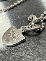 JUSTIN DAVIS ジャスティンデイビス SNJ163 SHIELD DOG TAG ネックレス シールド ドッグタグ ストーン Silver925 ジルコニア 45cm 39600円_画像3