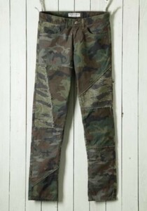 未使用品 ego tripping エゴトリッピング PROPA 9ANDA プロパガンダ CAMO PHRASE SLIM PANTS MOSS GREEN カモフラージュ スリムパンツ 3