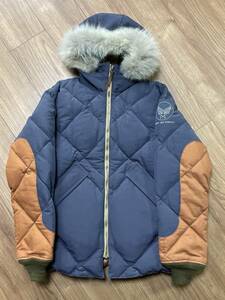 美品 TOY'S McCOY トイズマッコイ MILITARY DOWN PARKA ミリタリーダウンパーカー ジャケット メロンパン ネイビー サイズ36