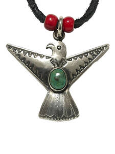 LARRY SMITH ラリースミス FLYING THUNDERBIRD PENDANT (TURQUOISE) / NL-0118 サンダーバード ターコイズ ネックレス ホワイトハーツ