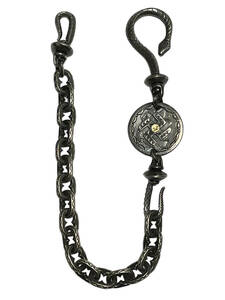 未使用品 WESTRIDE × LARRY SMITH ウエストライド ラリースミス SLINGSHOT SWASTIKA WALLET CHAIN K18 POINT ウォレットチェーン