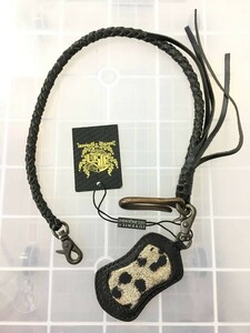 未使用品 JUVENILE DELINQUENT ジュベナイルデリンクエント ウォレットロープ コード レザー ヒョウ柄