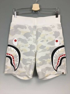 A BATHING APE アベイシングエイプ SHARK SWEAT SHORTS シャーク スウェットショーツ 1stカモ 猿迷彩 蓄光 サイズM