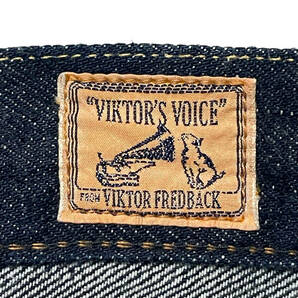 極美 W32 TCB Jeans TCBジーンズ Viktor’s Voice Two Cat's Waist Overall Natural Indigo Denim ウエストオーバーオール デニム ジーンズの画像6