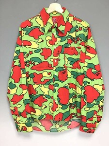 A BATHING APE A Bathing Ape PSYCHE CAMO rhinoceros ke duck shirt size M STA Star duck 