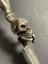 生前中期 Gabor Gaboratory ガボール ガボラトリー skull with dagger バターナイフ ペンダントトップ スカルウィズダガー_画像7