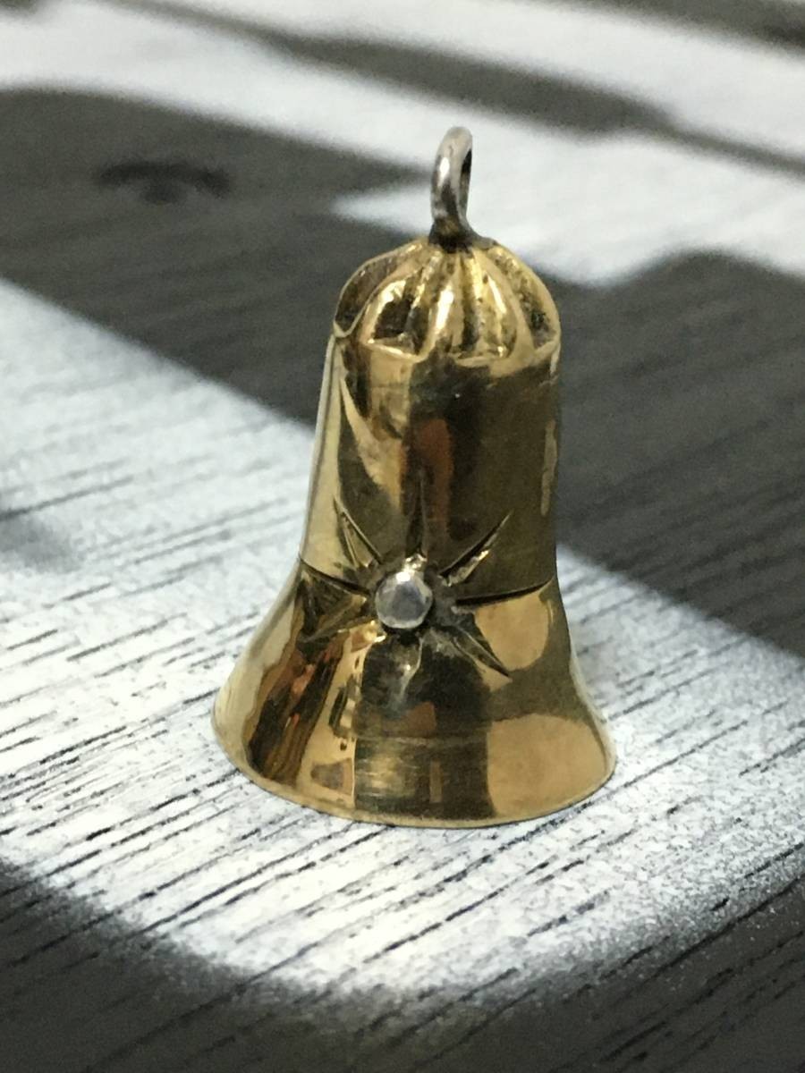 2003 Producto de pedido especial BIG HAND K18 Gold All Gold Bell Necklace Top Charm Serial 7000 Grabado a mano 8, 42 g, accesorios, reloj, accesorios para hombre, colgante superior, encanto
