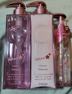 purunt. 　プルント　sakura　桜　シャンプー　トリートメント　ヘアオイル　3点セット　数量限定　チェリーブロッサム