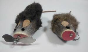 ネズミのルアー　２個セット（大）　ファープラグ　ペンシルタイプとスイシャータイプ