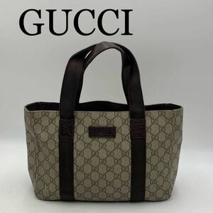 GUCCI グッチ　ハンドバッグ　トート　GGキャンパス　ブランド　オシャレ