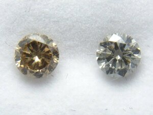 [Shimoe]最落無し！１円～ブラウンカラー系　Iクラス　合計０．４４ｃｔ　天然ダイヤルース