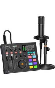  audio mixer audio interface DJ Mixer all-in-one Pod cast Studio Youtuber recording mixer 