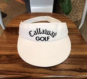 Callaway GOLF／サンバイザー／ホワイト系／メンズフリーサイズ／MADE IN USA