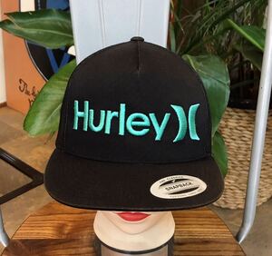 Hurley／ハーレー／スナップバック／メッシュキャップ／ブラック系／サイズ約56〜59㌢