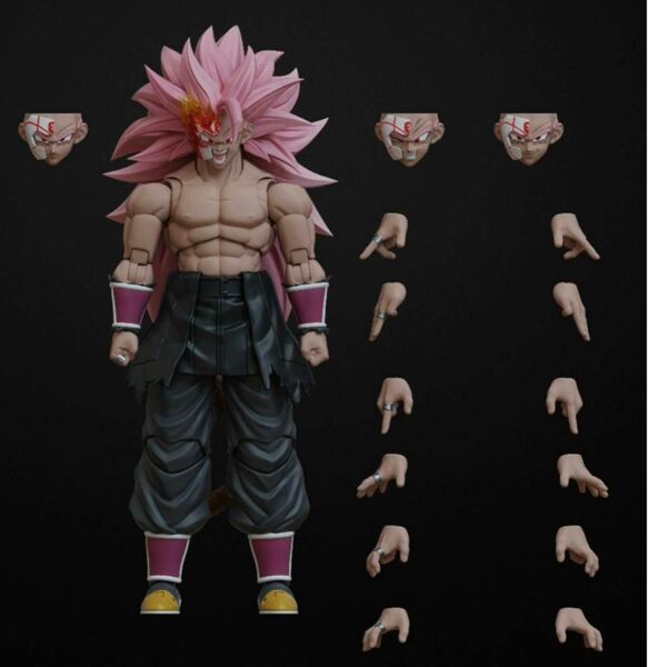 海外限定 s.h.フィギュア ドラゴンボール 紅き仮面の超サイヤ人ロゼフルパワー