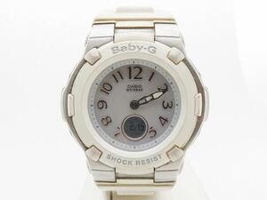 Baby-G 腕時計 電波ソーラー BGA-1100-7BJF ホワイト　レディースウォッチ　CASIO 中古　激安出品！ベイビーG ベビージー