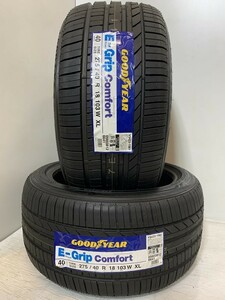 保管袋付【送料無料】未使用夏タイヤ ２本セット 275/40R18 103W XL(SGY110-23)GOODYEAR E-Grip Comfort 275/40/18 2020～2021年