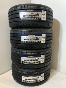 タオル付【送料無料】未使用夏タイヤ４本セット 245/40ZR18 97Y XL(SGY128-51)GOODYEAR EAGLE F1 SUPERSPORT 245/40/18 245/40R18 20年～