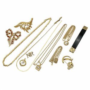 ★D2019 美品有 ニナリッチ ネックレス ペンダント トップ ブローチ バレッタ アクセサリーセット NINA RICCI レディース★