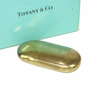 ★D2224 ティファニー ビーンズ オイル ライター ゴールドカラー Tiffany & Co ELSA PERETTI 着火未確認 メンズ レディース★