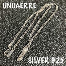 【ws1100】UNOAERRE ウノアエレ チェーン ネックレス シルバー925 silver 銀製品 スクリューチェーン_画像1